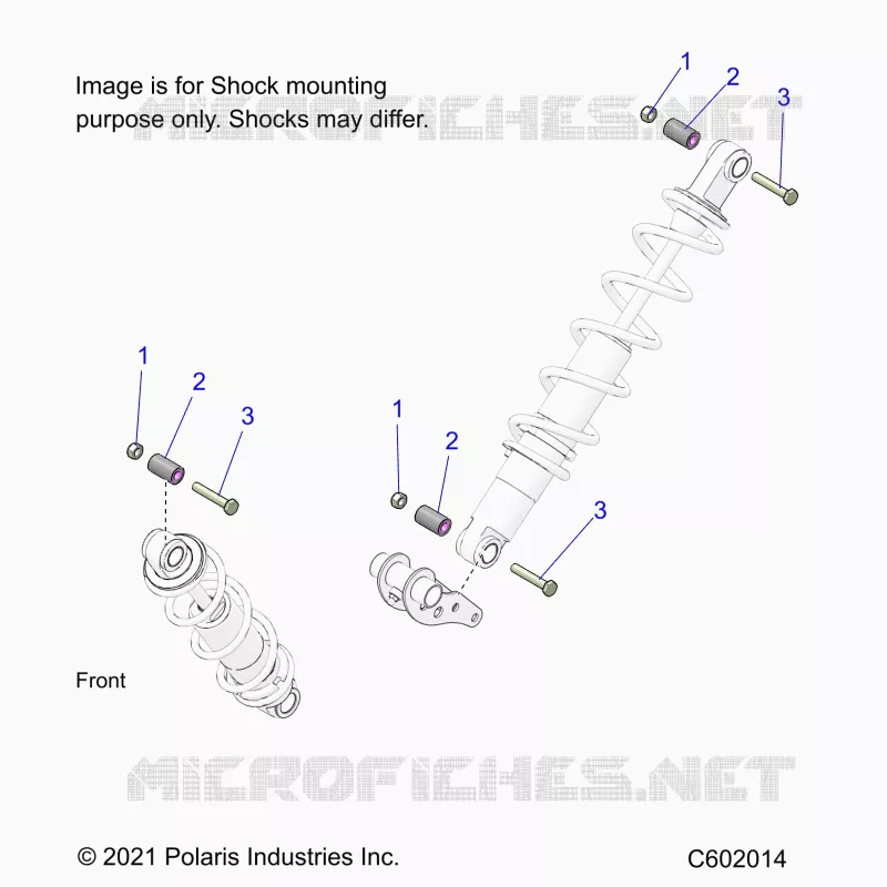 SUSPENSION, MONTAJE DE DESCARGA, REAR SUSP.