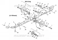 montaje en carril (SUSPENSION) 700 RMK 0970966, 700 SKS 0970566, and EUROPEAN 7 (4938573857B011)