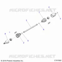 TREN, REAR HALF SHAFT