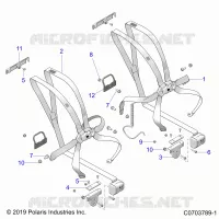 ASIENTO BELT MOUNTING, FRONT, 6 POINT