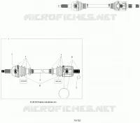 DRIVE TRAIN, TRANSMISION DELANTERA SHAFT