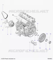 ENGINE, ALTERNADOR, FLYWHEEL, AND STARTER