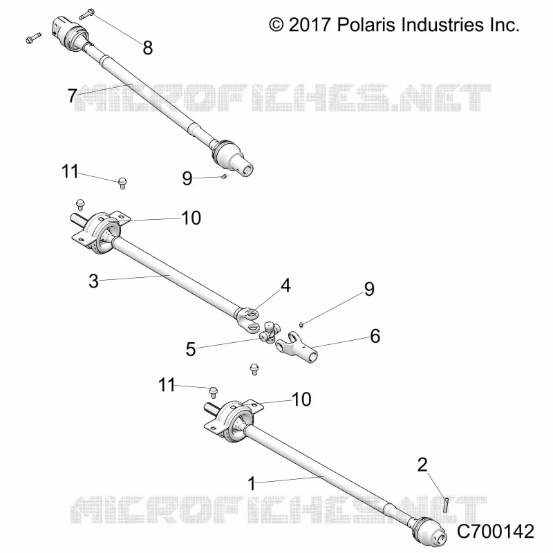 TREN, FRONT, MID, REAR PROP SHAFT
