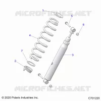 SUSPENSION, REAR MONTAJE DE DESCARGA