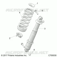 SUSPENSION, REAR MONTAJE DE DESCARGA