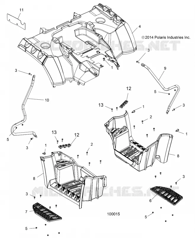 CARROCERÍA POSTERIOR CAB AND FOOTWELL