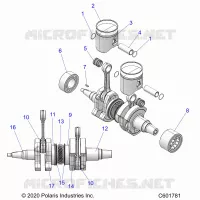 ENGINE, PISTON AND CIGUEÑAL