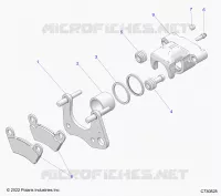 BRAKES, PINZA FRENO TRASEIRA
