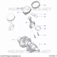 ENGINE, CIGUEÑAL AND PISTON