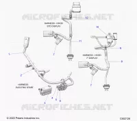 ELECTRICA, WIRE HARNESS, HOOD, ELECTRIC START