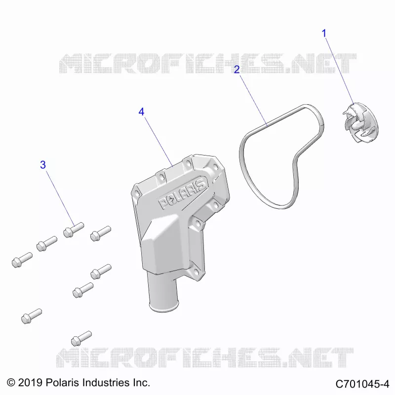 MOTOR, WATERPUMP IMPELLER AND COVER