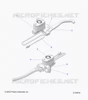 FRENO FRONTAL BRAKE LEVER AND MASTER CYLINDER