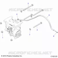 TREN, GEARCASE MOUNTING, REAR