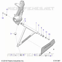 SUSPENSION, A-ARM AND PUNTAL MOUNTING