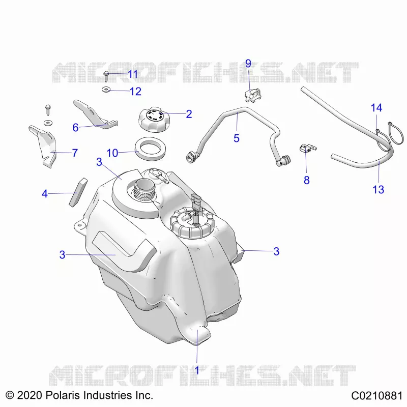 SISTEMA DE COMBUSTIBLE, FUEL TANK ASM.