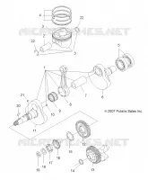 MOTOR, CIGUEÑAL AND PISTÓN