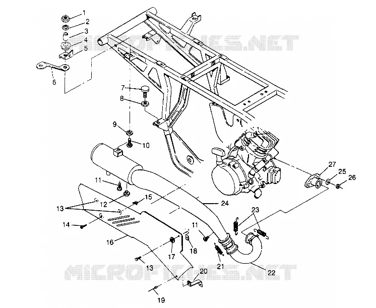 SISTEMA DE ESCAPE Sportsman 4x4 W948040 (4926842684A010)
