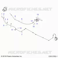 FRENO TRASERO BRAKE LINE AND PARK BRAKE