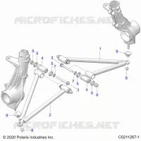 SUSPENSION, A-ARM AND PUNTAL MOUNTING