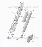 SUSPENSION, REAR MONTAJE DE DESCARGA, ULTIMATE