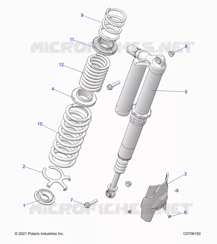 SUSPENSION, REAR MONTAJE DE DESCARGA, ULTIMATE