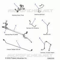 ELECTRICA, WIRE HARNESSES, HOOD/JUMPERS, GPS