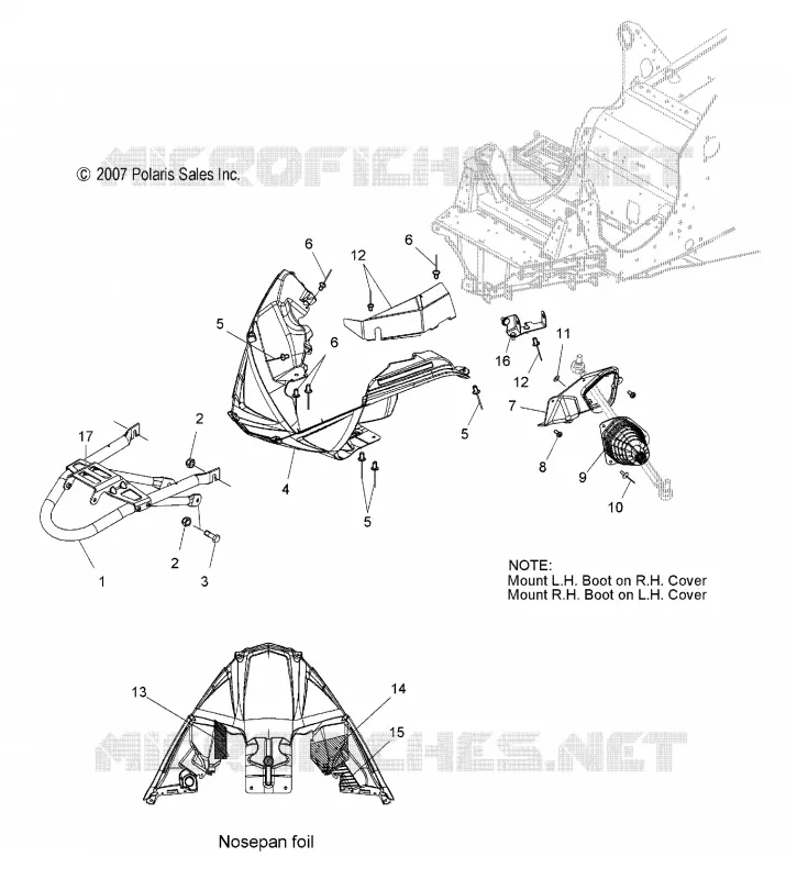 PARACHOQUES DELANTERO, NOSEPAN AND TIE ROD BOOT (SPECIAL 08 BUILD)
