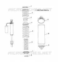 CHOQUE TRASERO TRACK/SPRING ASSEMBLY