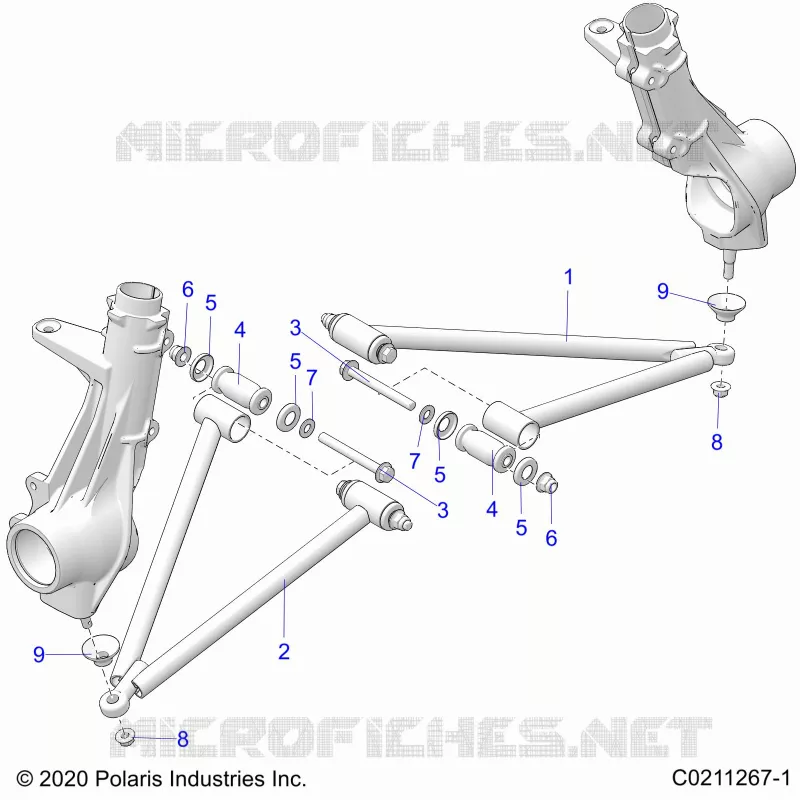 SUSPENSION, A-ARM AND PUNTAL MOUNTING