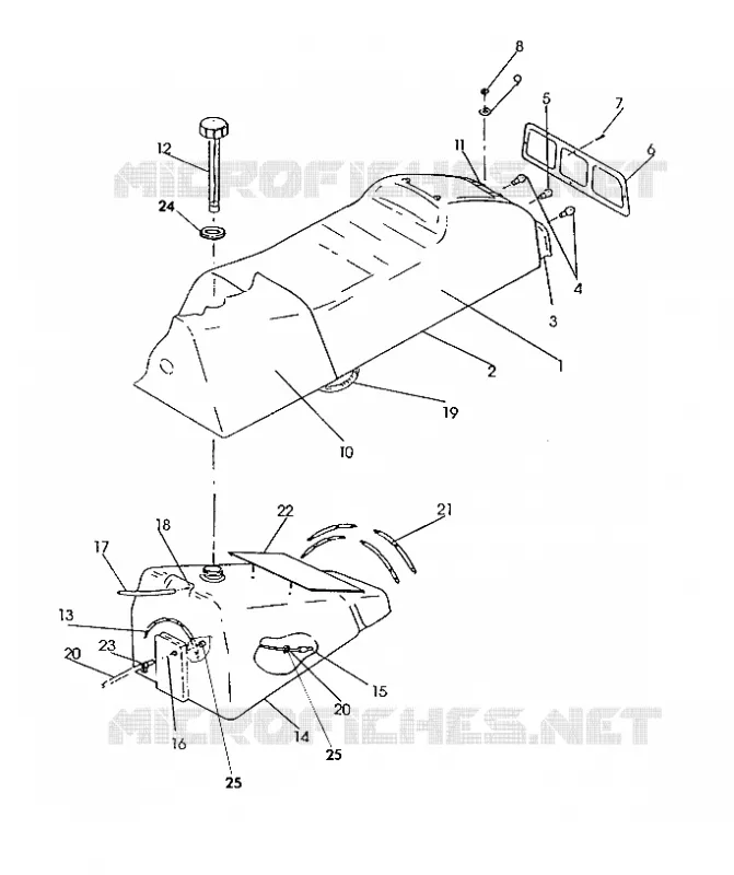 ASIENTO/TANQUE DE GAS ASSEMBLY 650 (4921312131003A)