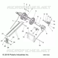 SUSPENSION, TRASERO ARM PAR