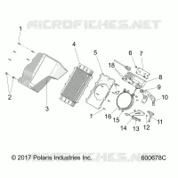 ENGINE, SISTEMA DE REFRIGERACIÃ“N, RADIATOR/SHROUD