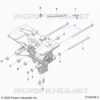 TREN, REAR GEARCASE MOUNTING