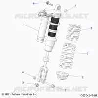 SUSPENSION, CHOQUE FRONTAL MOUNTING