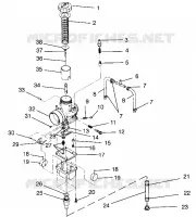 CARBURADOR ULTRA SKS 0960578, EUROPEAN ULTRA SKS E960578, AND ULTRA RMK 096 (4931683168C013)