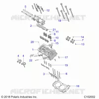 ENGINE, CULATA, CAM AND VALVES