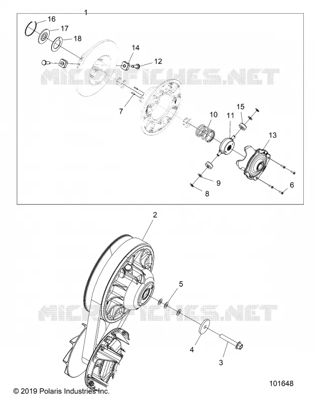 TREN, SECONDARY CLUTCH