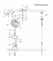 MOTOR, CARBURADOR AND CHOKE CABLE