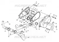 tapa del embrague (300) XPRESS 300 W969530 (4935923592C007)