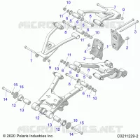 SUSPENSION TRASERA CONTROL ARM, MOUNTING