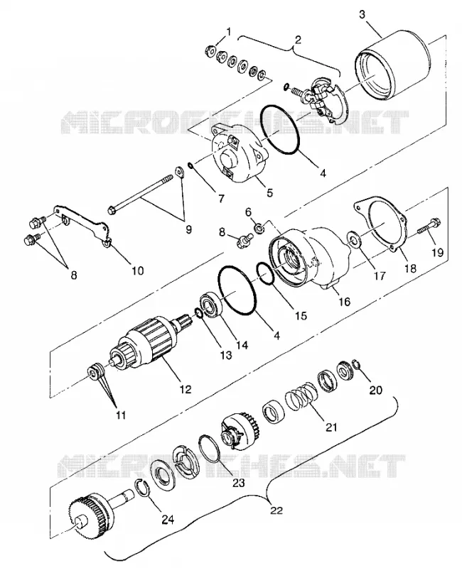 MOTOR DE ARRANQUE Sportsman 400L W97AC38C (4939673967D007)