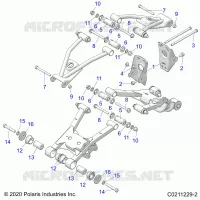 SUSPENSION TRASERA CONTROL ARM, MOUNTING
