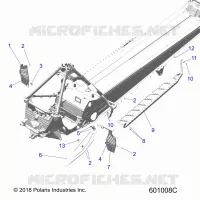 CHASSIS, PROTECCIÃ³N DEL EMBRAGUE, FOOTRESTS, AND RUNNING BOARDS