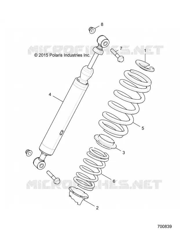 SUSPENSION TRASERA SHOCK MOUNTING