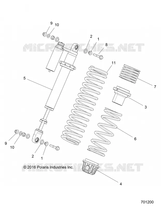 SUSPENSION, CHOQUE FRONTAL MOUNTING