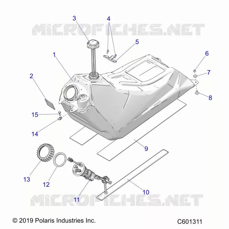 SISTEMA DE COMBUSTIBLE, FUEL TANK ASM.
