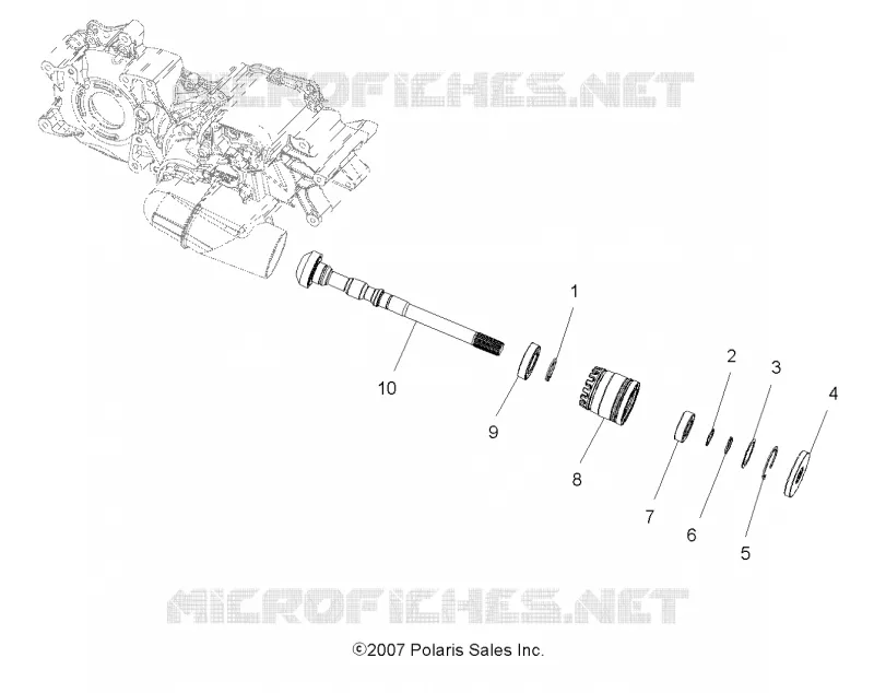 TREN, PRINCIPAL CAJA DE ENGRANAJES OUTPUT SHAFT