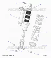 SUSPENSION, CHOQUE FRONTAL MOUNTING, STANDARD/PREMIUM