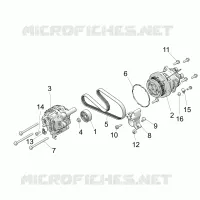 ENGINE, ALTERNADOR AND COMPRESSOR