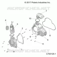 ENGINE, ALTERNADOR COVER HVAC